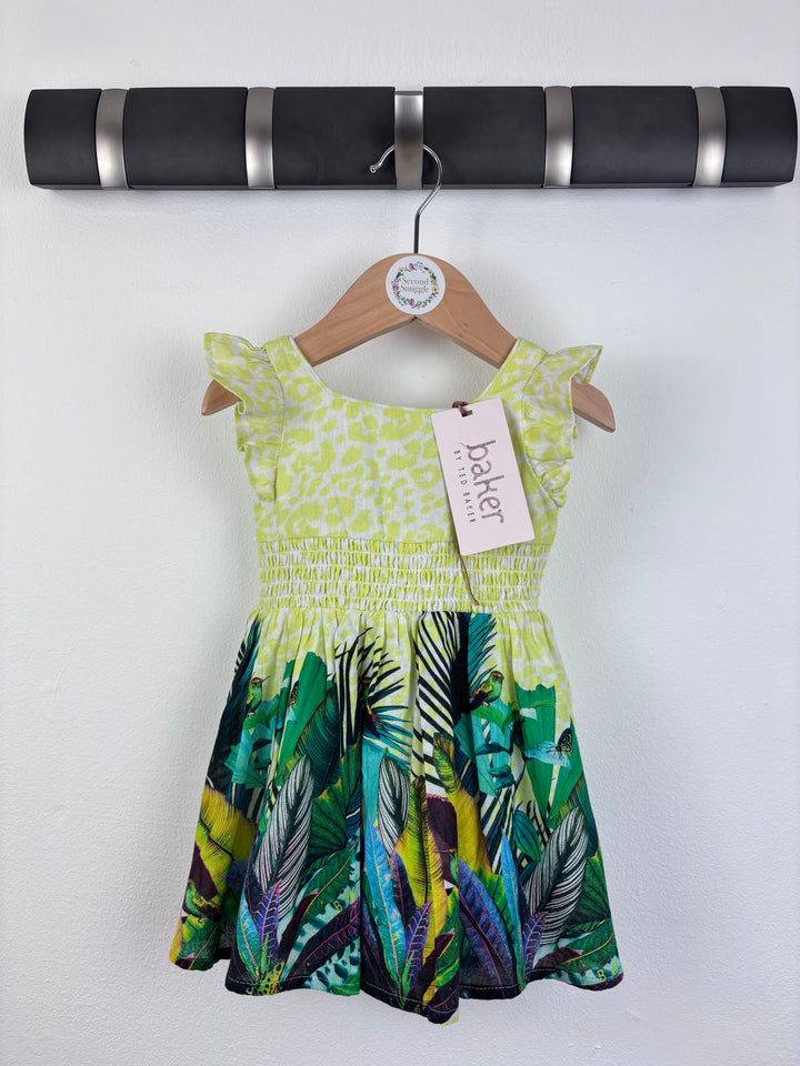 Ted Baker Leaf Print Dress 3–6 Months-Dresses-Second Snuggle Preloved
