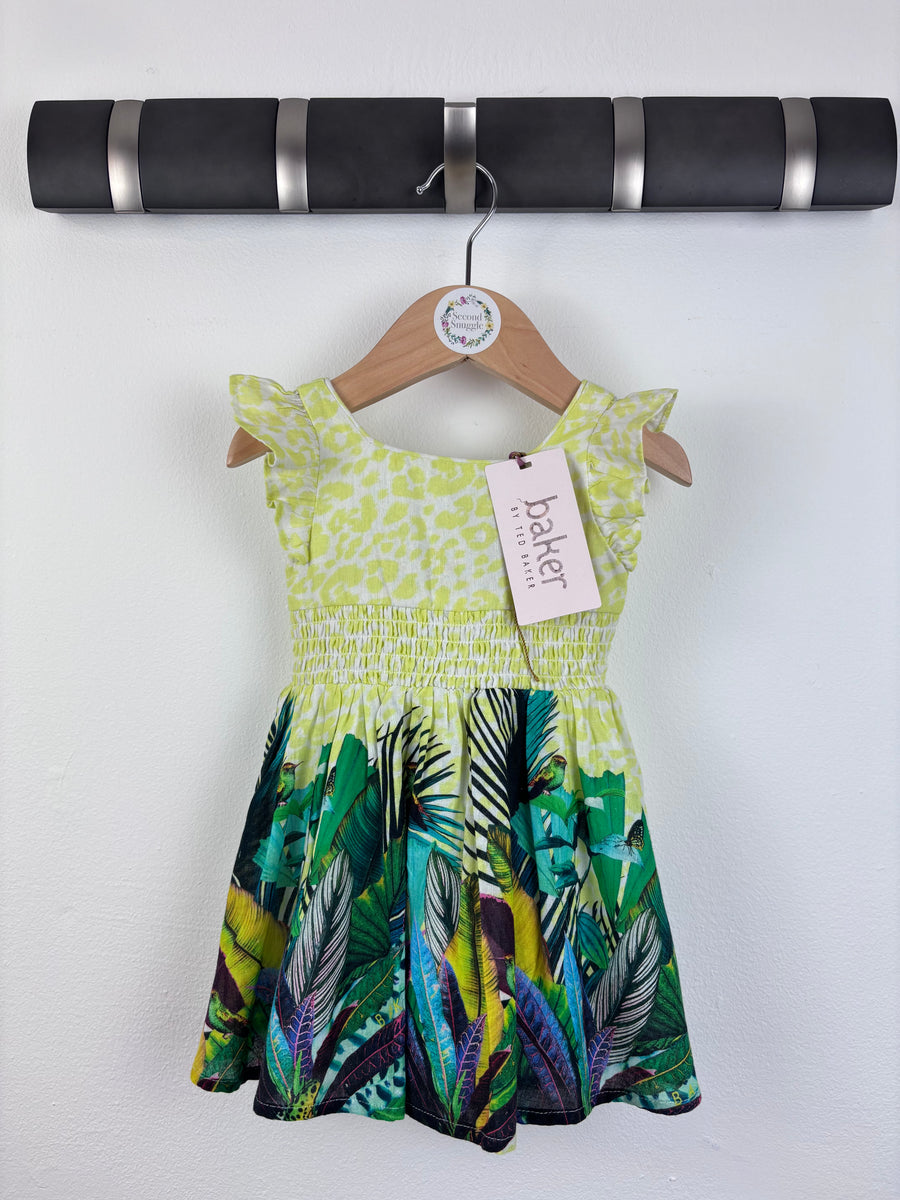 Ted Baker Leaf Print Dress 3–6 Months-Dresses-Second Snuggle Preloved