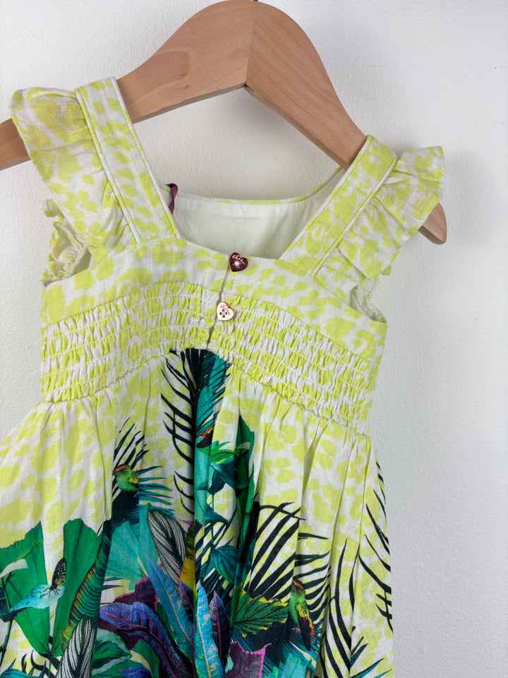 Ted Baker Leaf Print Dress 3–6 Months-Dresses-Second Snuggle Preloved