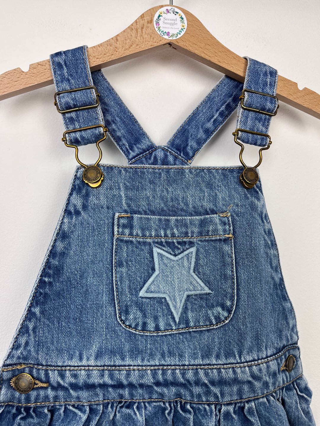 Monsoon Unicorn Denim Dress 3 Years-Dresses-Second Snuggle Preloved