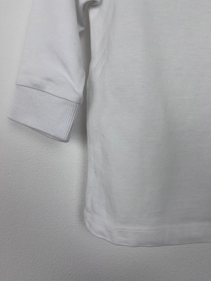 Next White Long Sleeve Top 9-12 Months-Tops-Second Snuggle Preloved