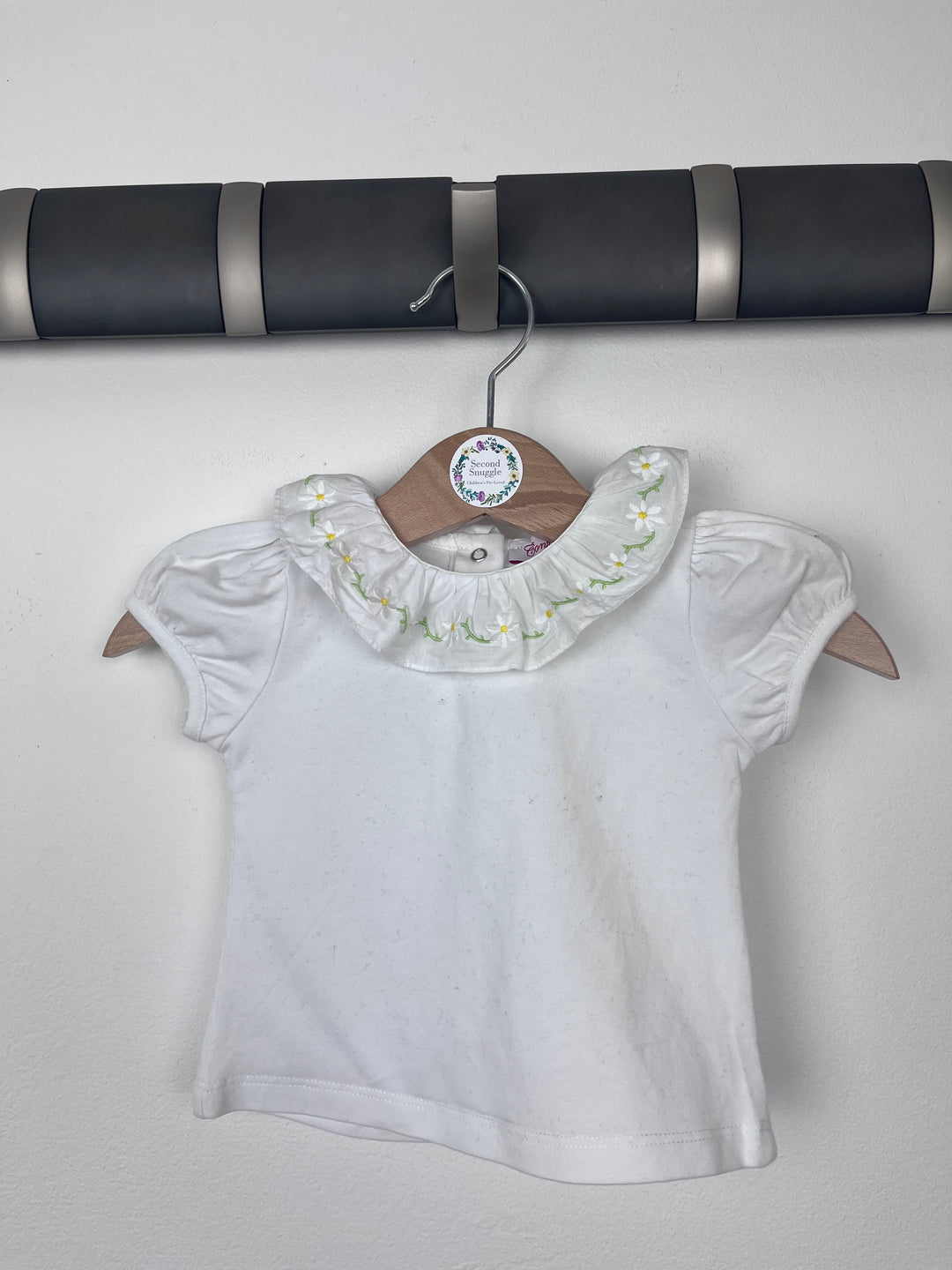 Confiture Collared White Top 3-6 Months-Tops-Second Snuggle Preloved