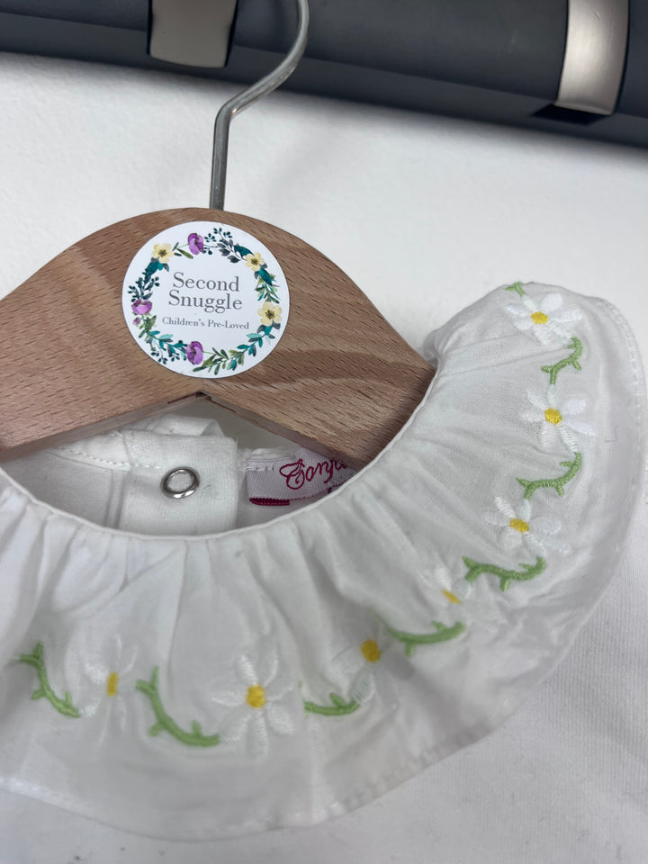 Confiture Collared White Top 3-6 Months-Tops-Second Snuggle Preloved
