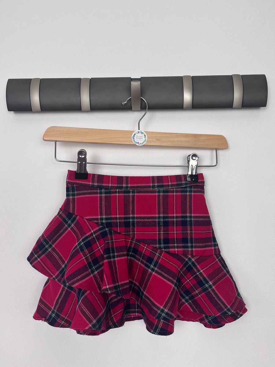 H&M Red Checked Skirt 4-6 Years-Skirts-Second Snuggle Preloved