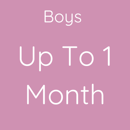 Boys up to 1 month second hand clothing