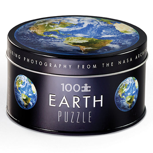 100 Piece NASA Tin Puzzle - Earth-100 Piece Puzzles-Second Snuggle Preloved