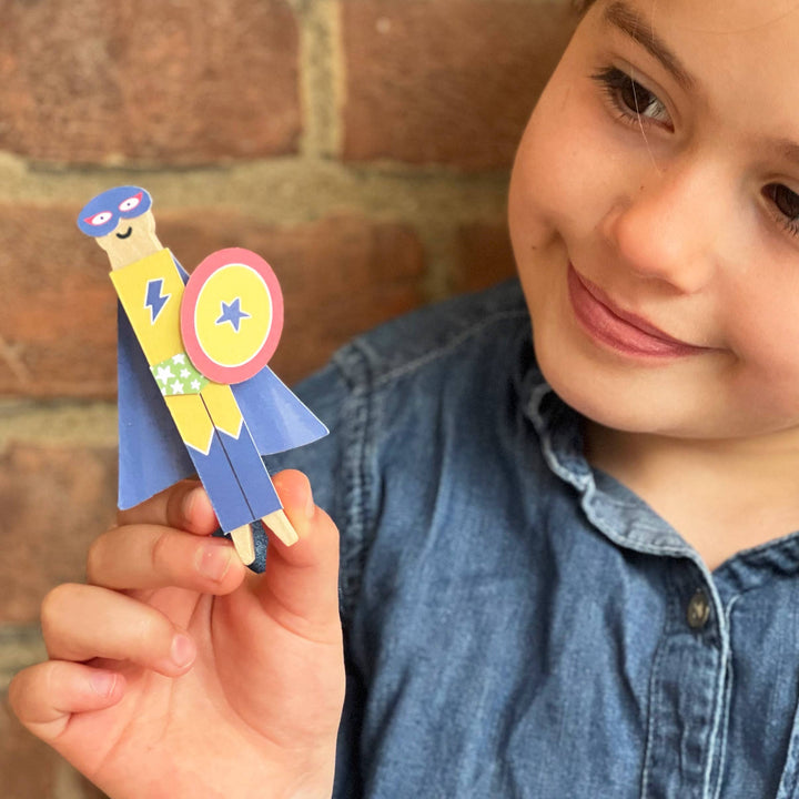 Make Your Own Superhero Peg Doll-Crafting-Second Snuggle Preloved