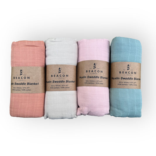 Muslin Bamboo Swaddle Blankets-Swaddles-Second Snuggle Preloved