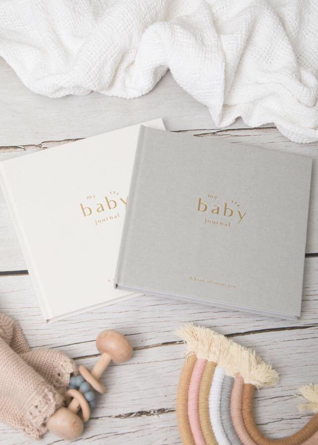 My Baby Journal In Grey-Baby Journal-Second Snuggle Preloved