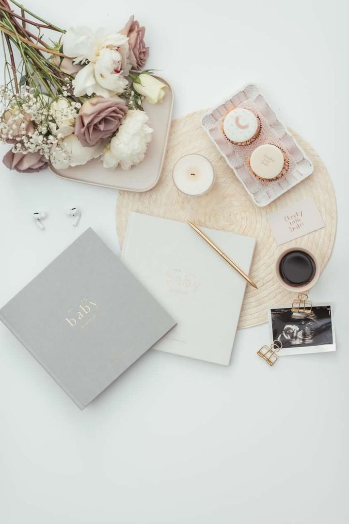 My Baby Journal In Grey-Baby Journal-Second Snuggle Preloved
