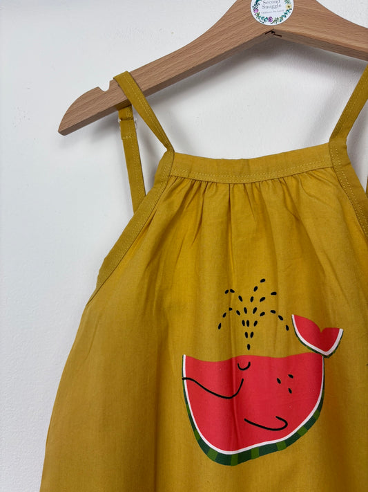 Mustard Whale Melon Jumpsuit-Jump Suits-Second Snuggle Preloved
