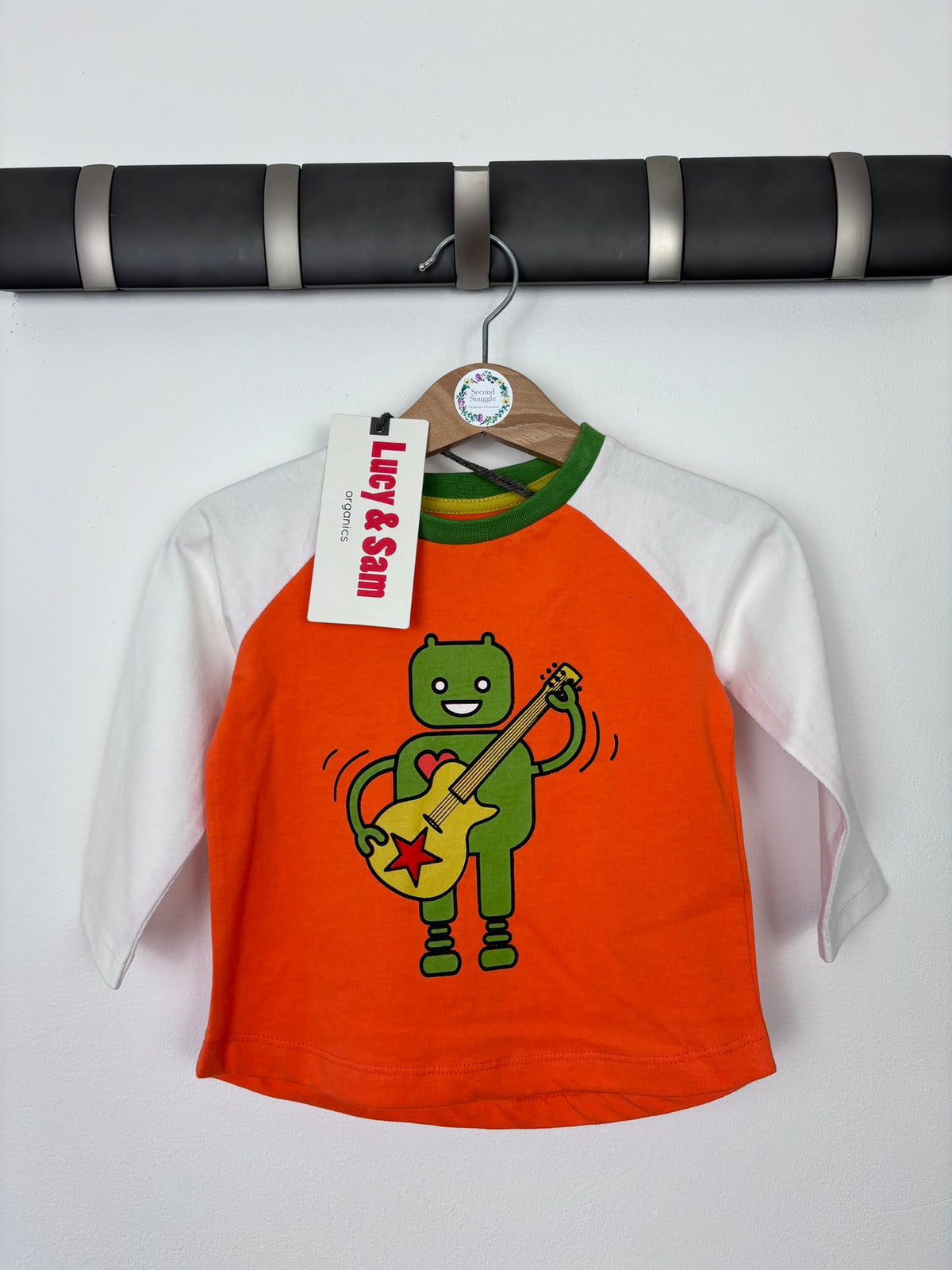 Lucy & Sam Rocking Robot Long Sleeve Top-Tops-Second Snuggle Preloved
