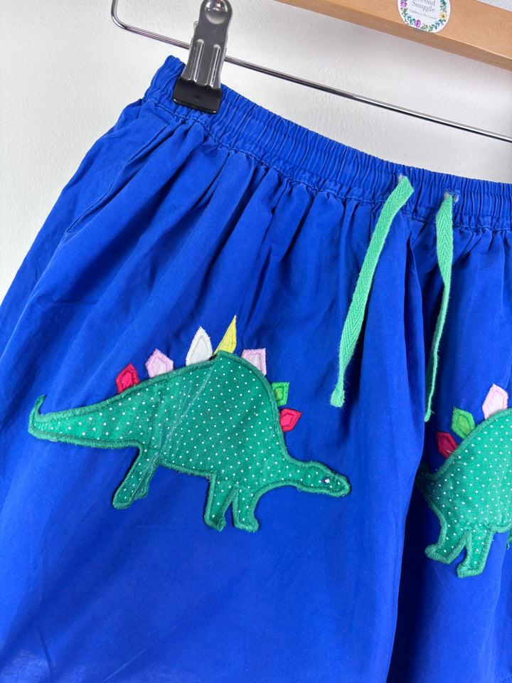 Boden Blue Dinosaur Pocket Skirt 5-6 Years
