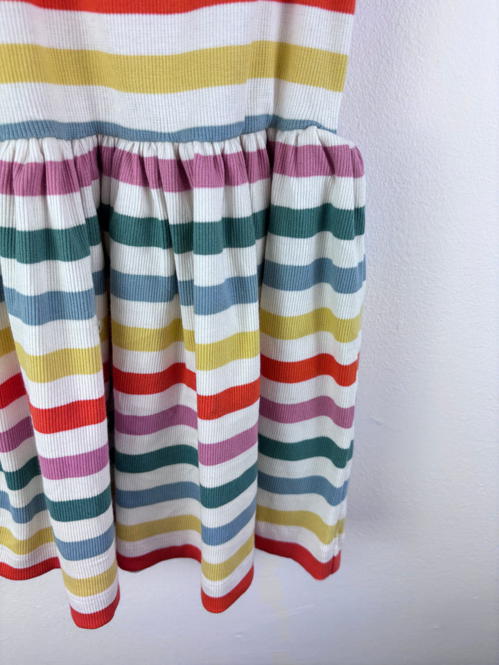 Ex Boden Rainbow Stripe Ribbed Dress-Dresses-Second Snuggle Preloved