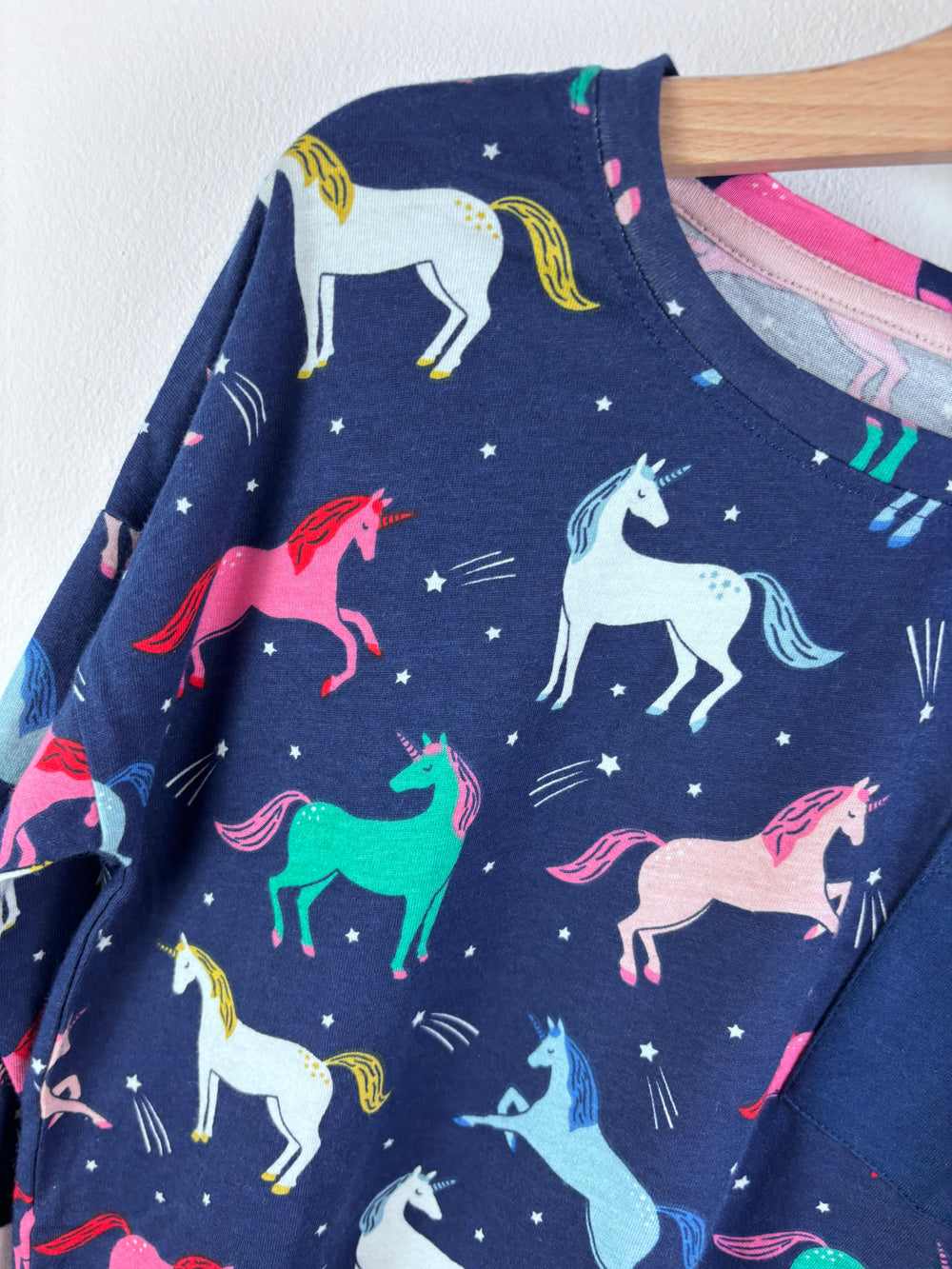 Boden Navy Unicorn Pocket Top-Tops-Second Snuggle Preloved