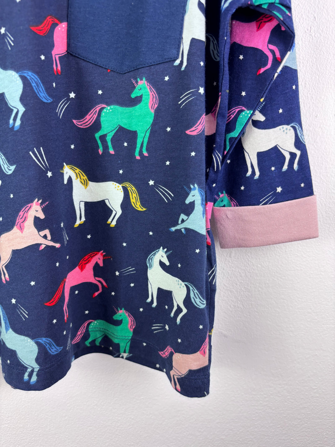 Boden Navy Unicorn Pocket Top-Tops-Second Snuggle Preloved