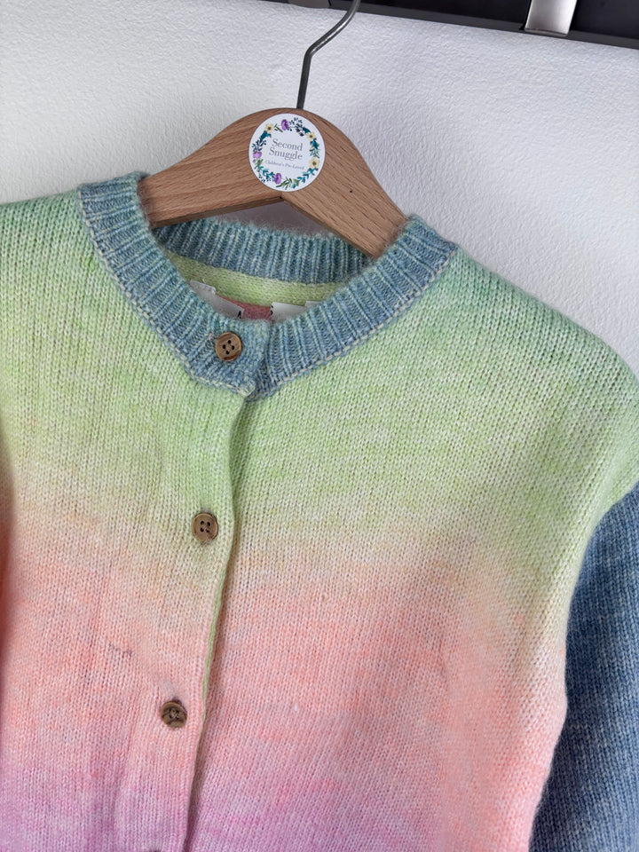 Ex M&S Pastel Rainbow Knit Cardigan 4-5 Years-Cardigans-Second Snuggle Preloved