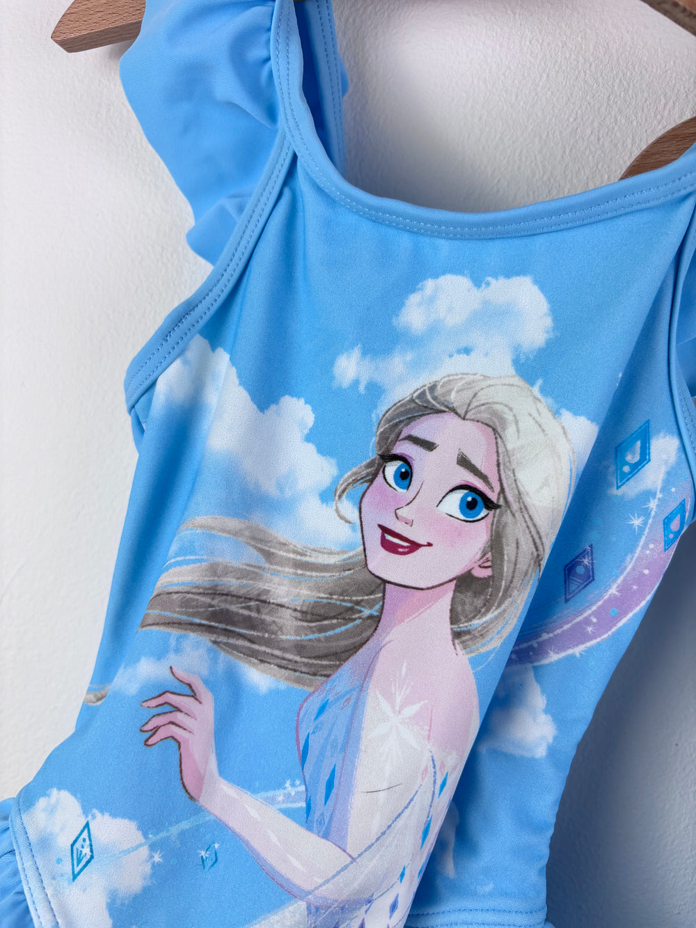 M&S Disney Frozen Blue Frill Swimsuit New With Tags 2-3 Years-Swimming-Second Snuggle Preloved