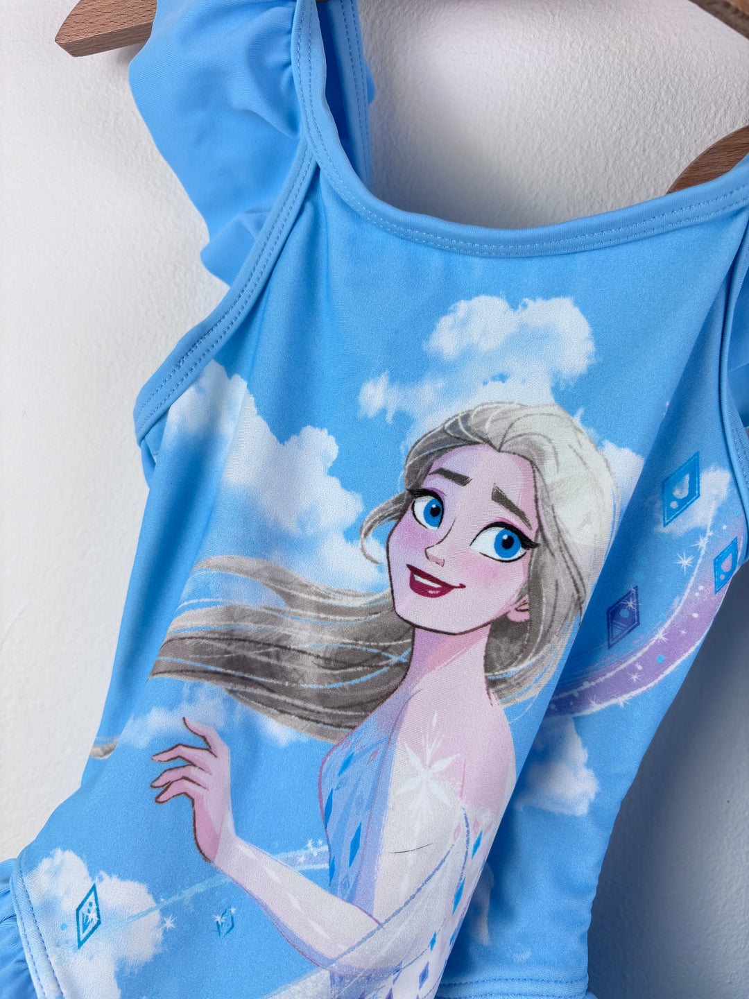 M&S Disney Frozen Blue Frill Swimsuit New With Tags 2-3 Years-Swimming-Second Snuggle Preloved