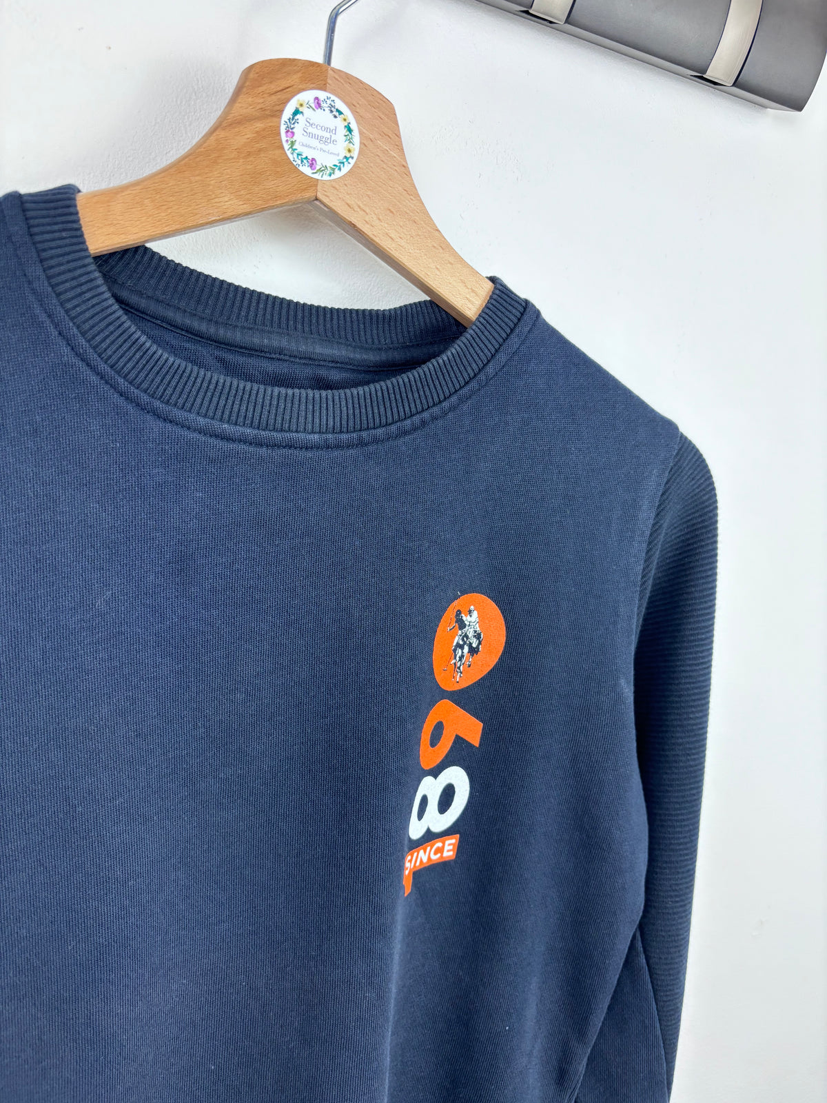 US Polo Assn Navy Logo Sweatshirt 10-11 Years-Jumpers-Second Snuggle Preloved