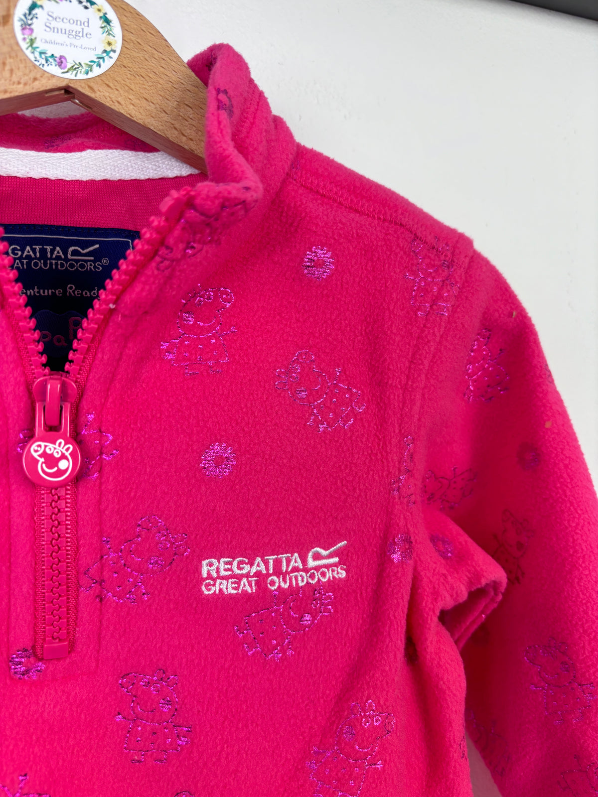 Regatta Pink Fleece Pullover Peppa Pig-Fleeces-Second Snuggle Preloved