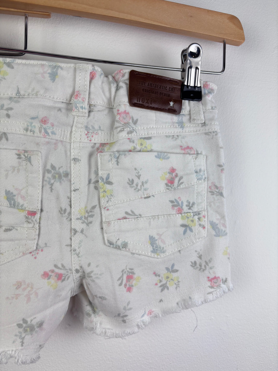 Next Blue Denim & Floral Shorts Set 6 Years-Shorts-Second Snuggle Preloved