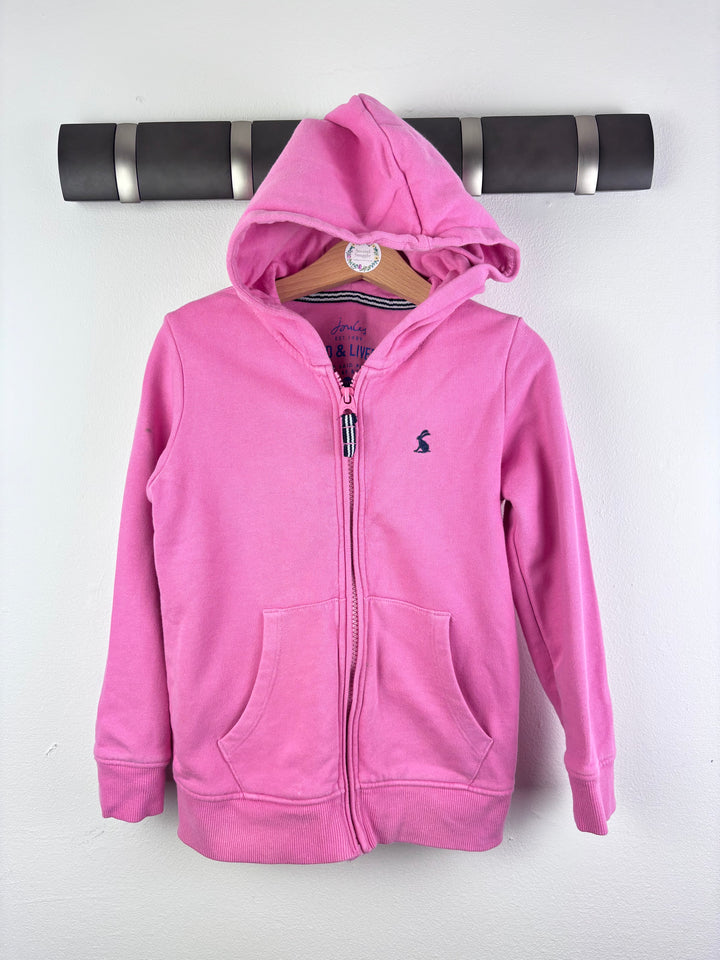 Joules Pink Zip Hoodie Logo Detail 6 Years-Hoodies-Second Snuggle Preloved
