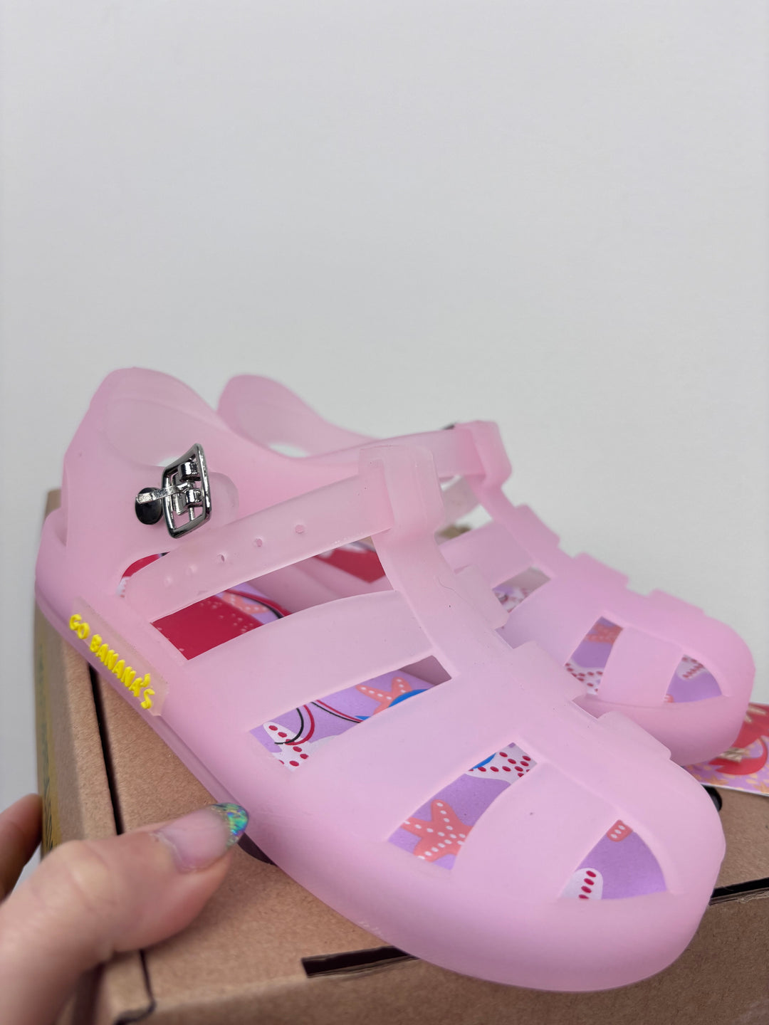 Go Bananas Pink Jelly Shoe EU 28 UK 10-Shoes-Second Snuggle Preloved