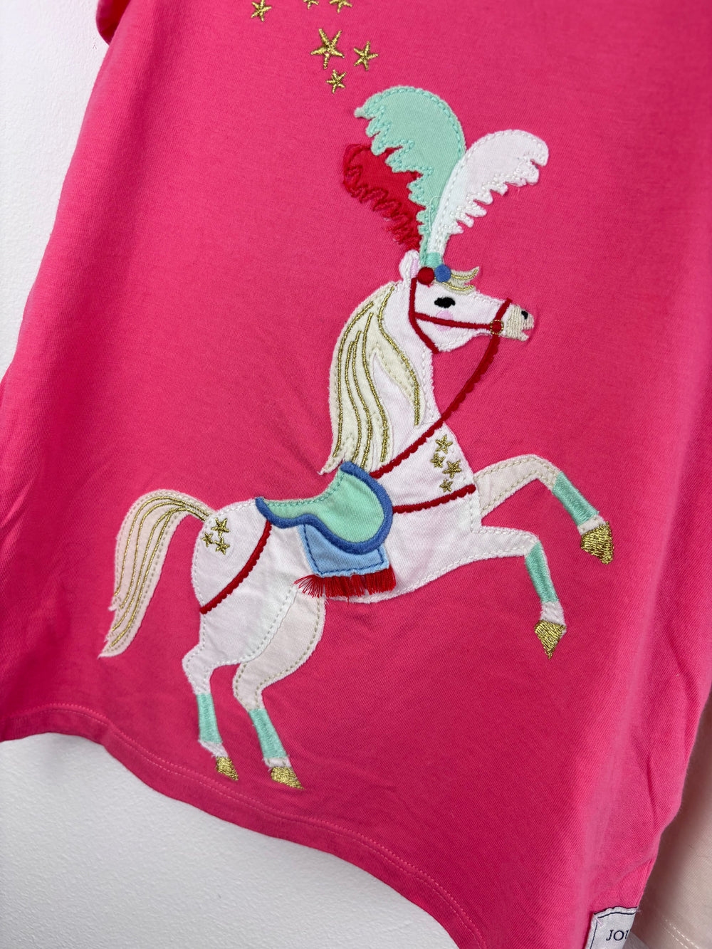 Joules Pink T-Shirt Set Appliqué Detail 6 Years-Tops-Second Snuggle Preloved