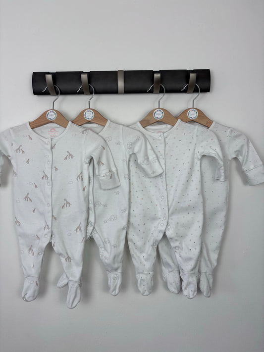 Next Up To 1 Month-Sleepsuits-Second Snuggle Preloved