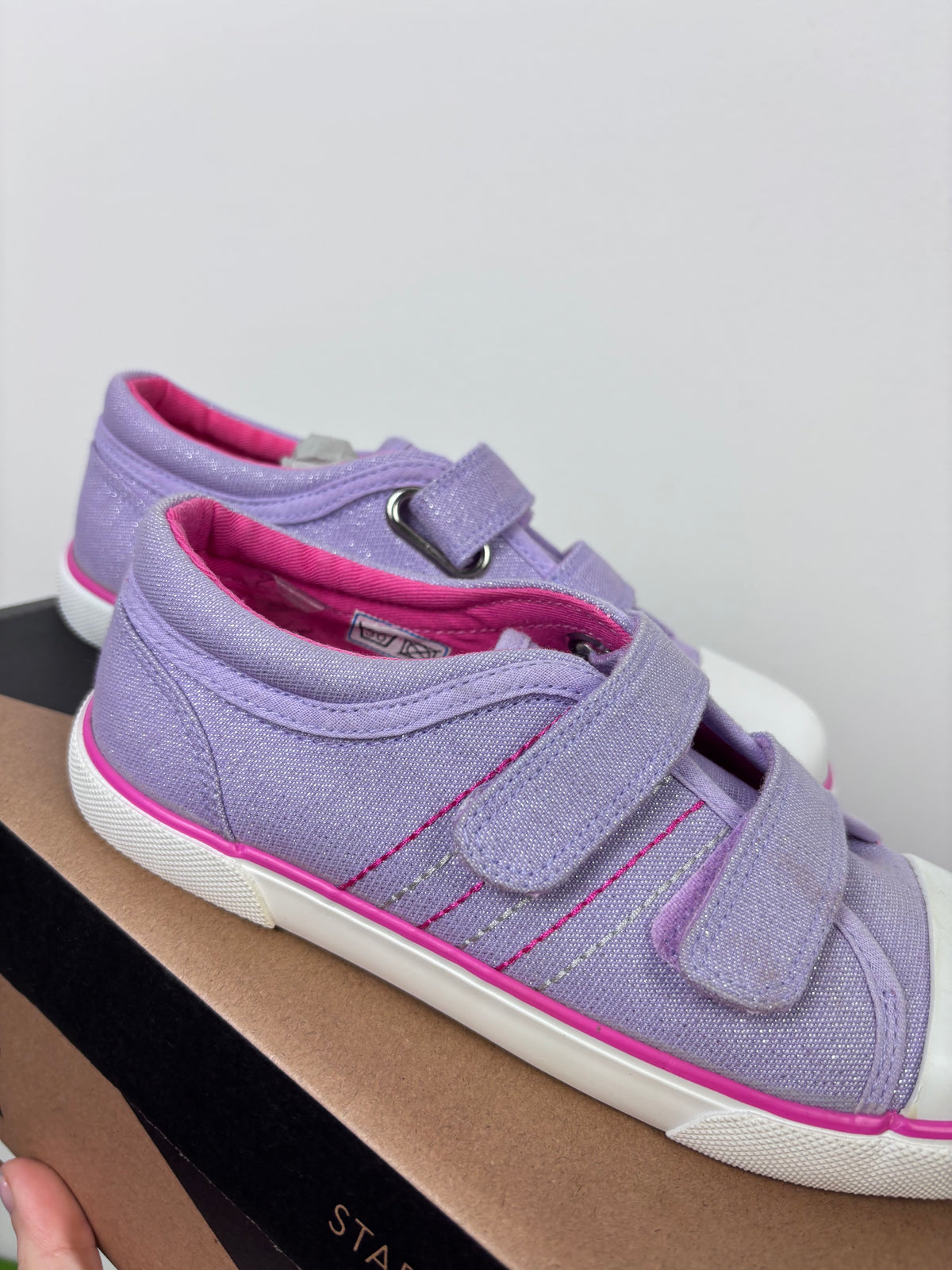 Start Rite Lilac Glitter Canvas UK 1.5 F-Shoes-Second Snuggle Preloved