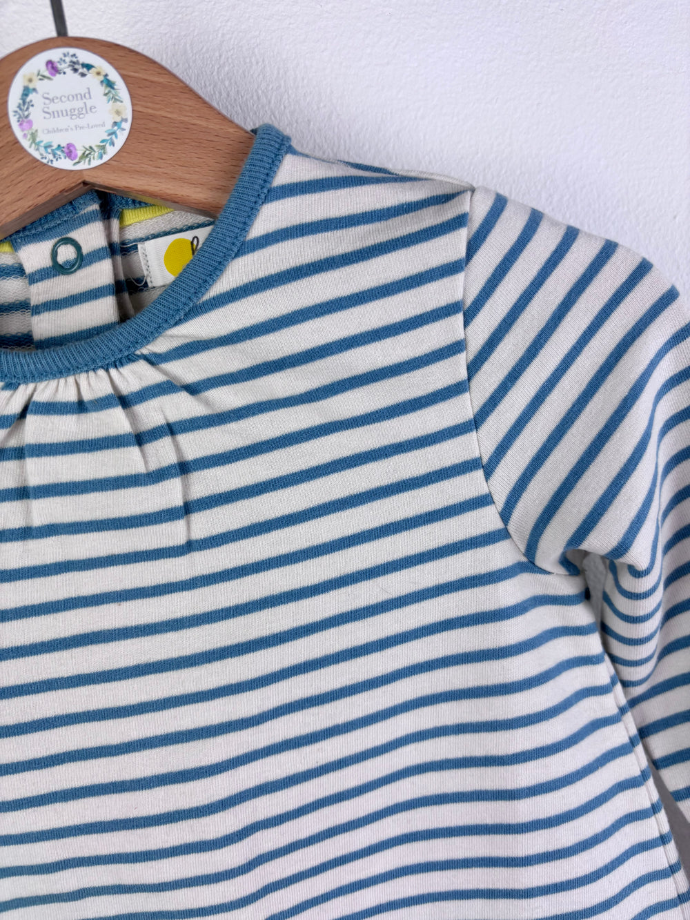 Boden Blue Stripe Long Sleeve Top 12-18 Months-Tops-Second Snuggle Preloved