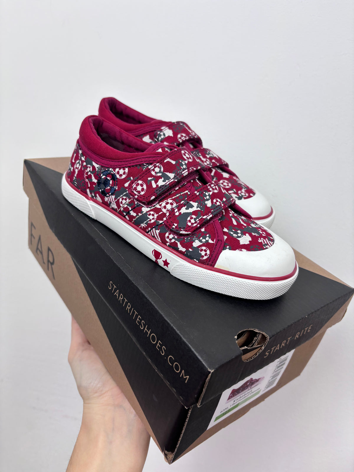 Start Rite Red Football Canvas Shoes-Shoes-Second Snuggle Preloved