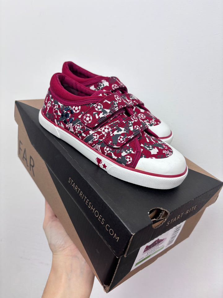 Start Rite Red Football Canvas Shoes-Shoes-Second Snuggle Preloved