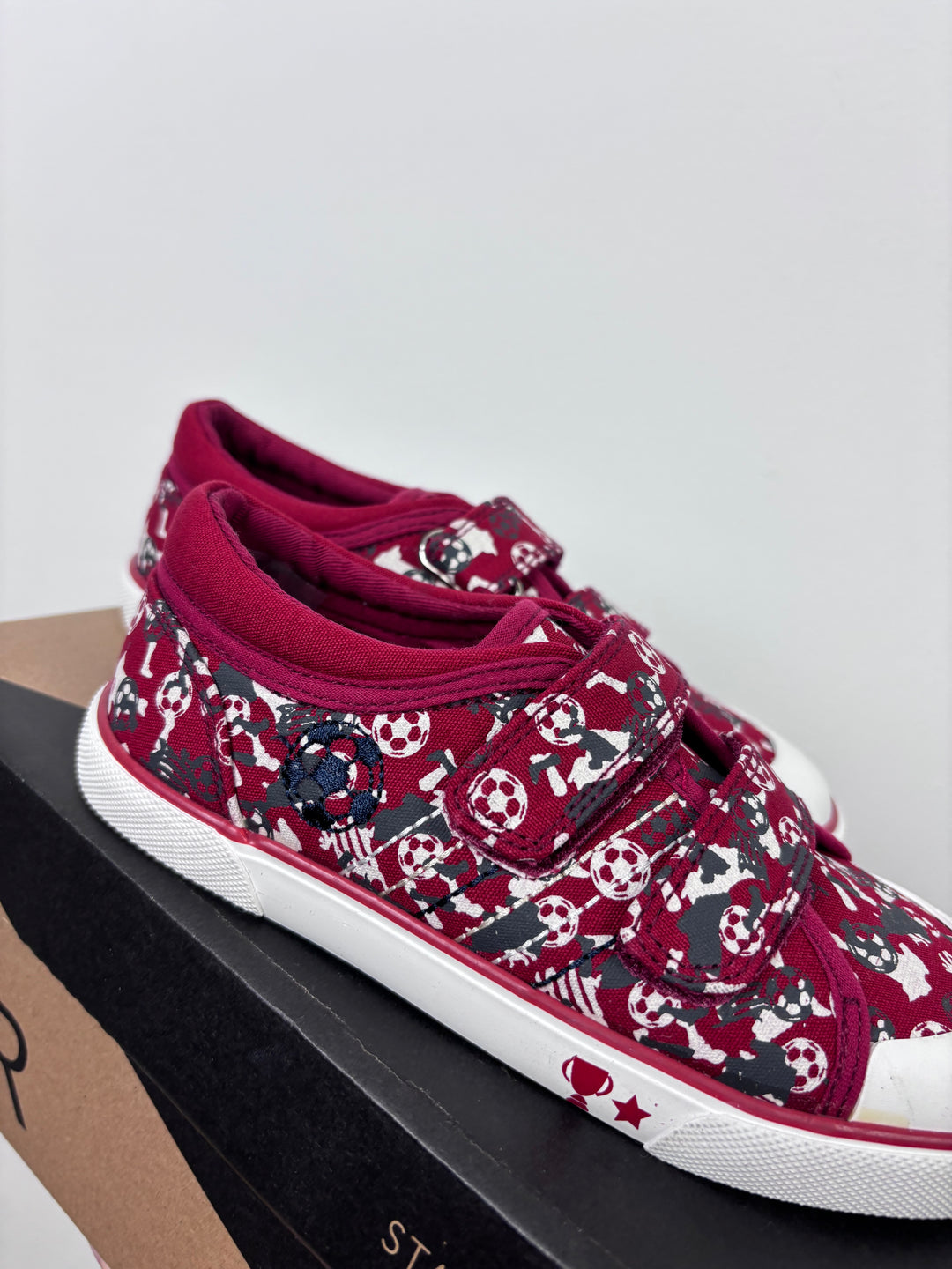 Start Rite Red Football Canvas Shoes-Shoes-Second Snuggle Preloved