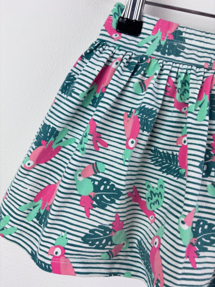 Kite Green Tropical Bird Skort 5 Years