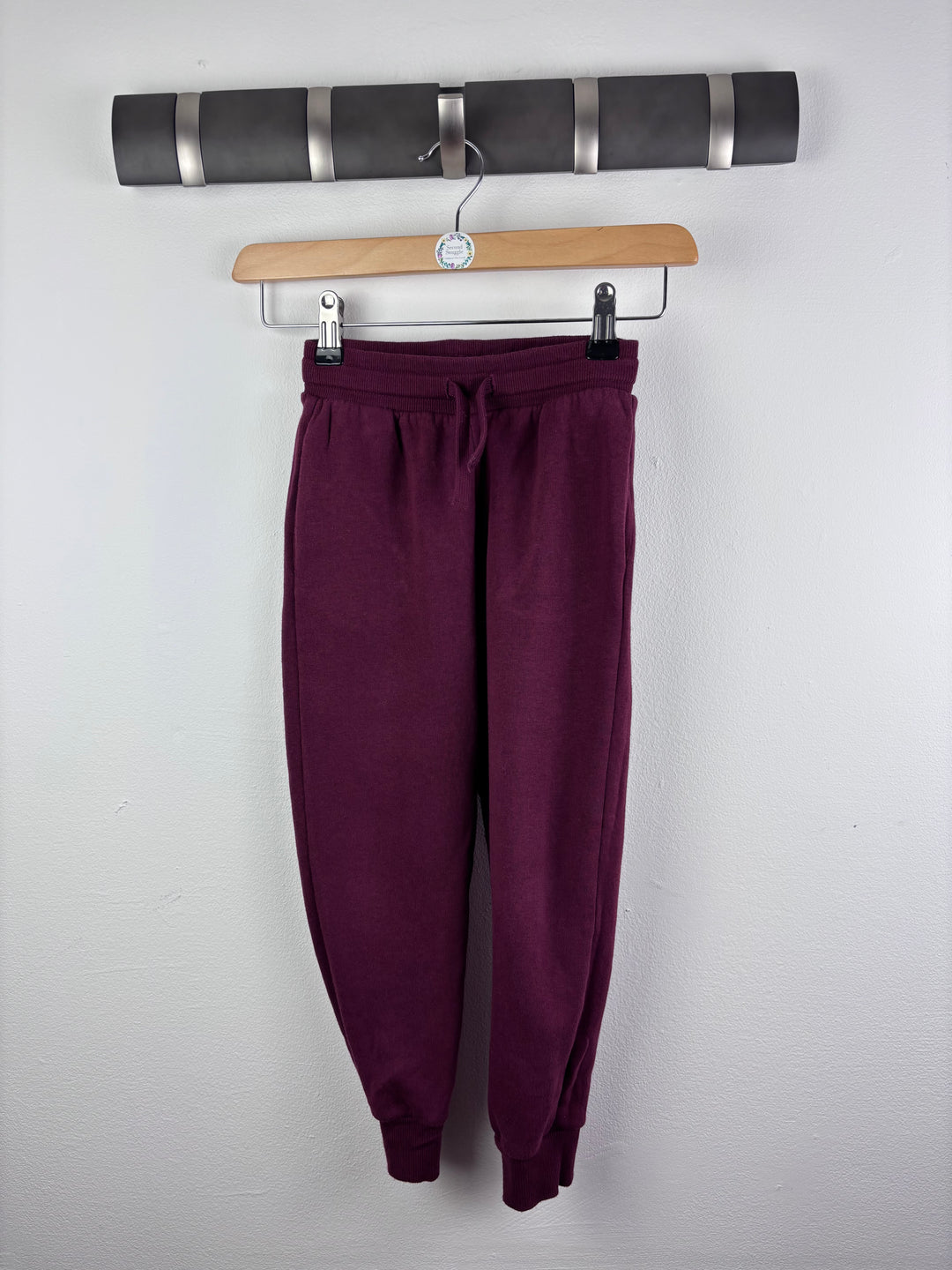 H&M Burgundy Joggers Drawstring Waist 6-7 Years