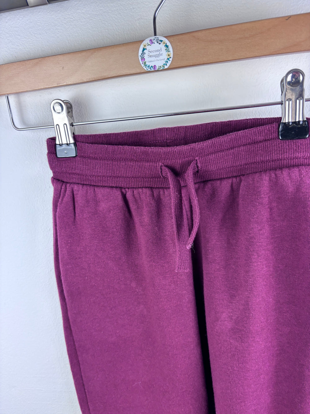 H&M Burgundy Joggers Drawstring Waist 6-7 Years-Trousers-Second Snuggle Preloved