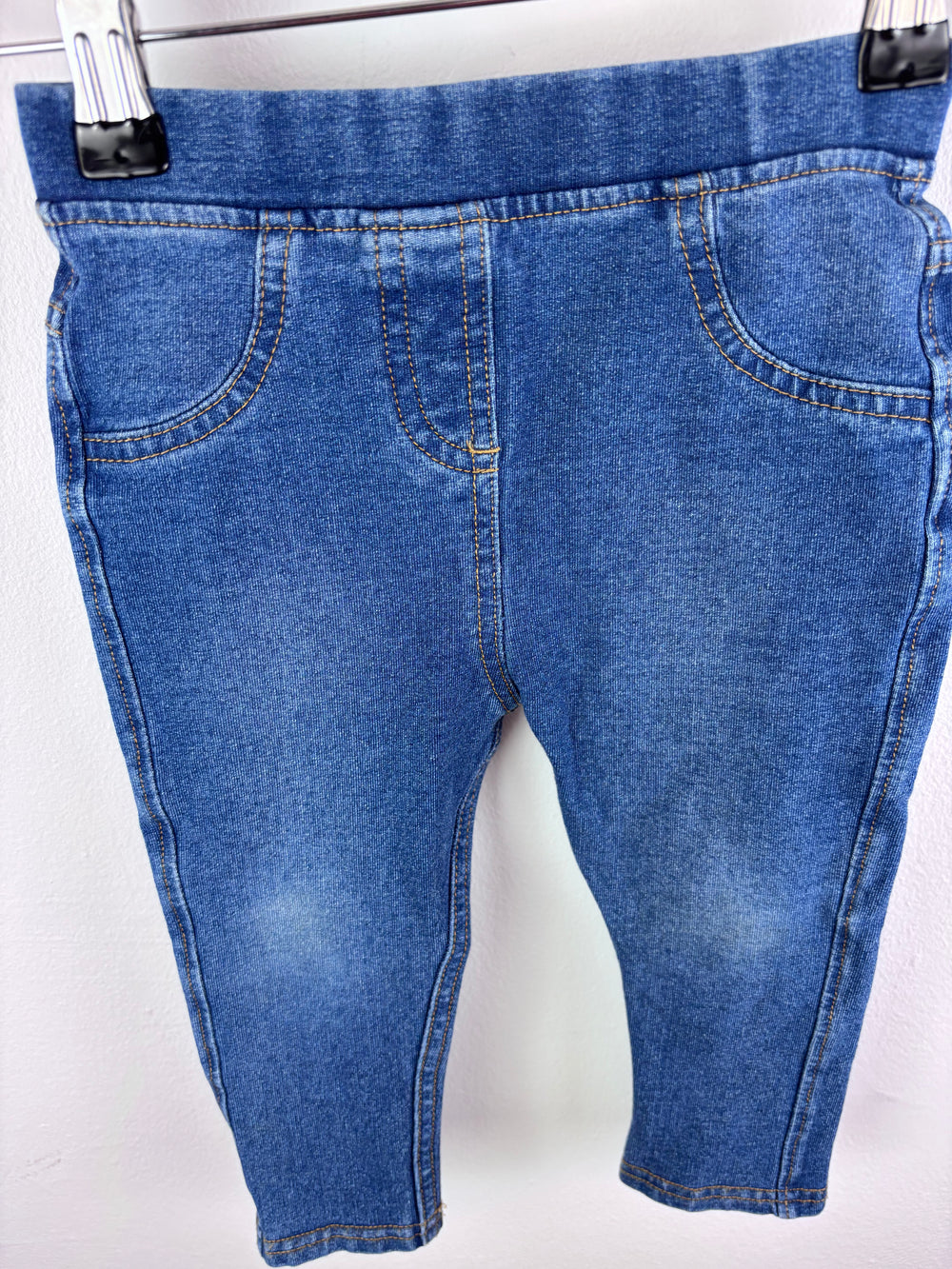 M&S Blue Jeggings Pull On 18-24 Months-Trousers-Second Snuggle Preloved