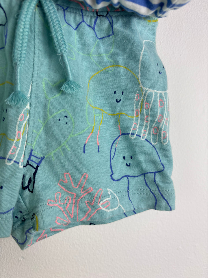 Mix Four Bundle Shorts Set Bright Summer Prints 3-6 Months-Shorts-Second Snuggle Preloved