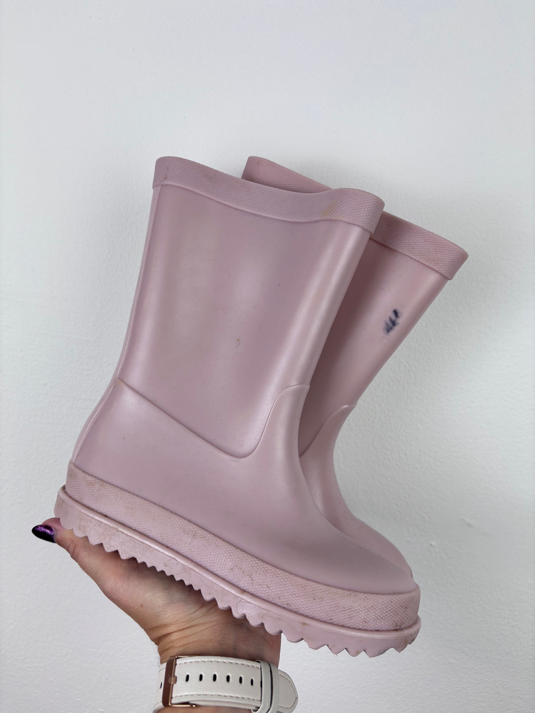 Next Pink Wellies UK 11-Boots-Second Snuggle Preloved