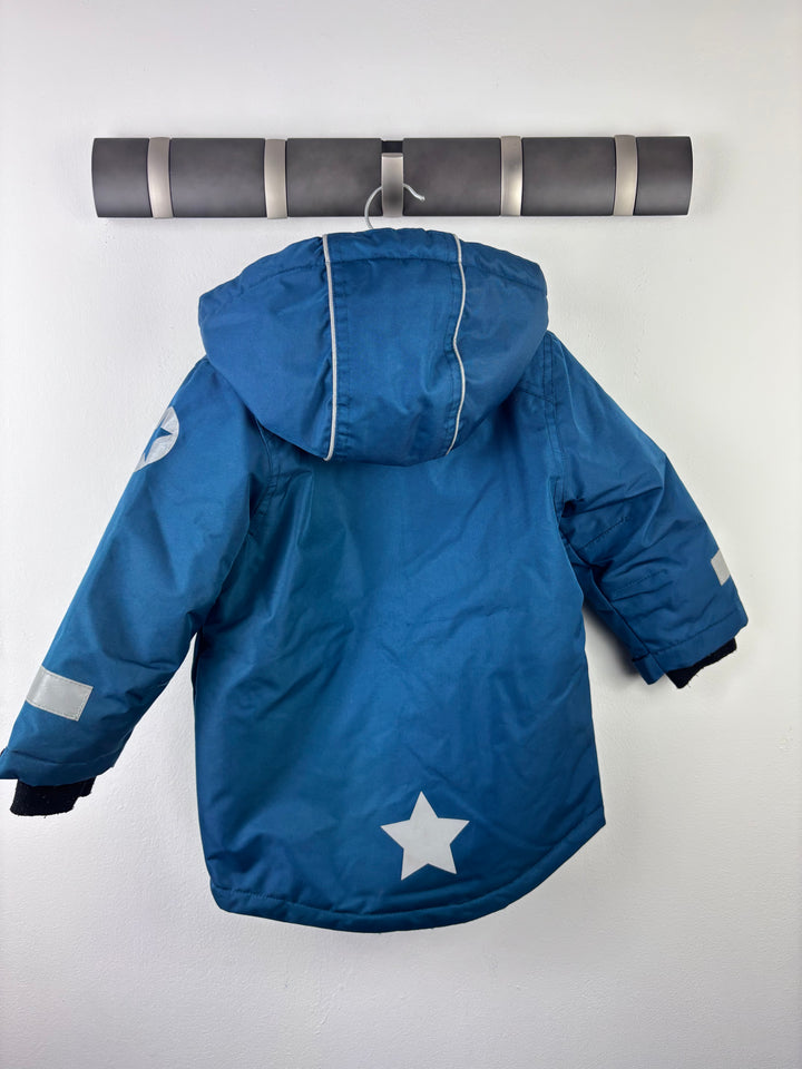 Villervalla Blue Padded Coat 92 (18-24 Months)-Coats-Second Snuggle Preloved
