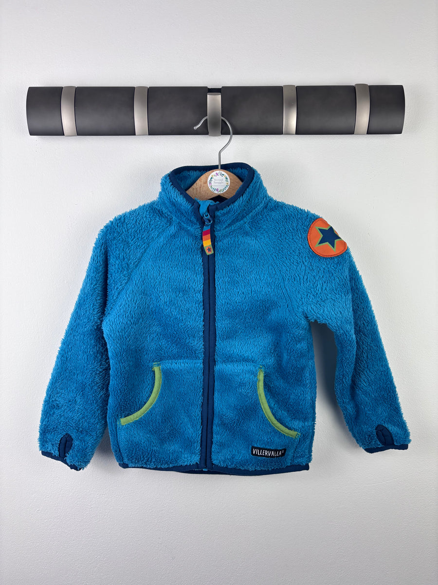 Villervalla Blue Fleece Jacket 86 (12-18 Months)-Jackets-Second Snuggle Preloved