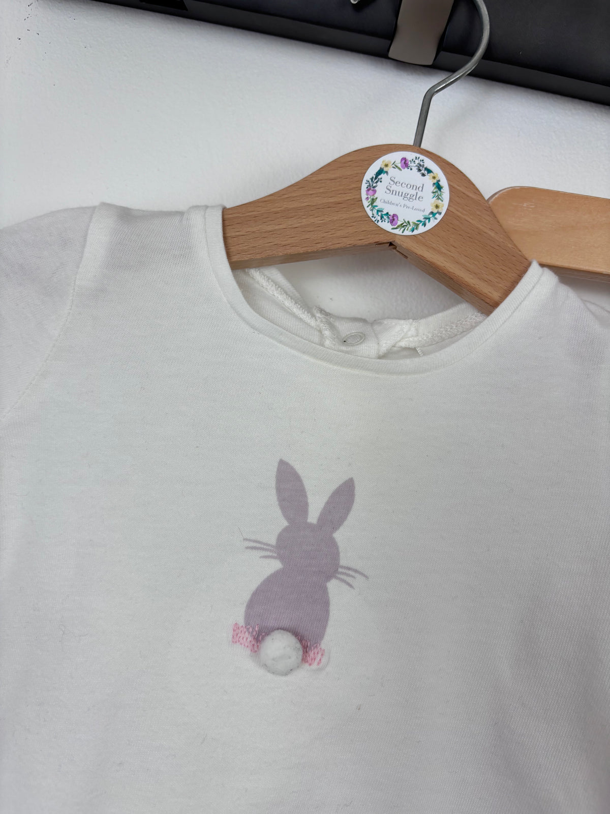 Next White & Lilac Bunny Top & Leggings Set Up To 3 Months-Sets-Second Snuggle Preloved