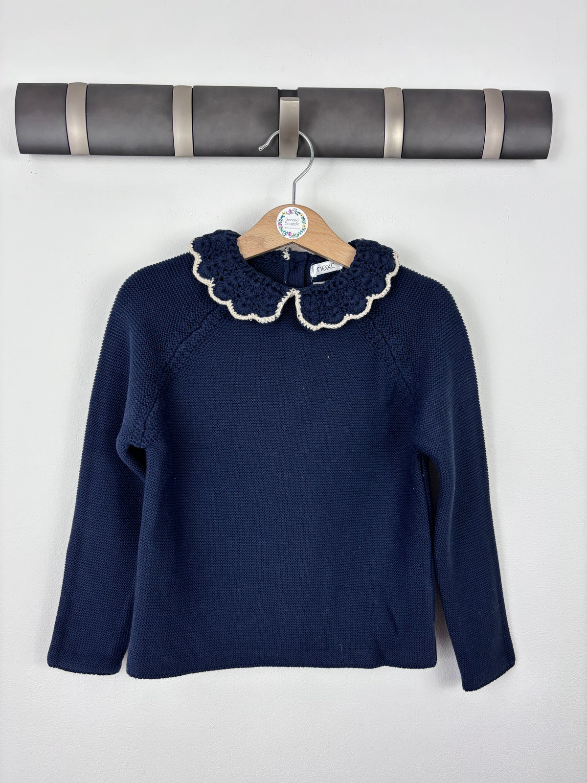 Next Collared Jumper In Navy 5-6 Years-Jumpers-Second Snuggle Preloved