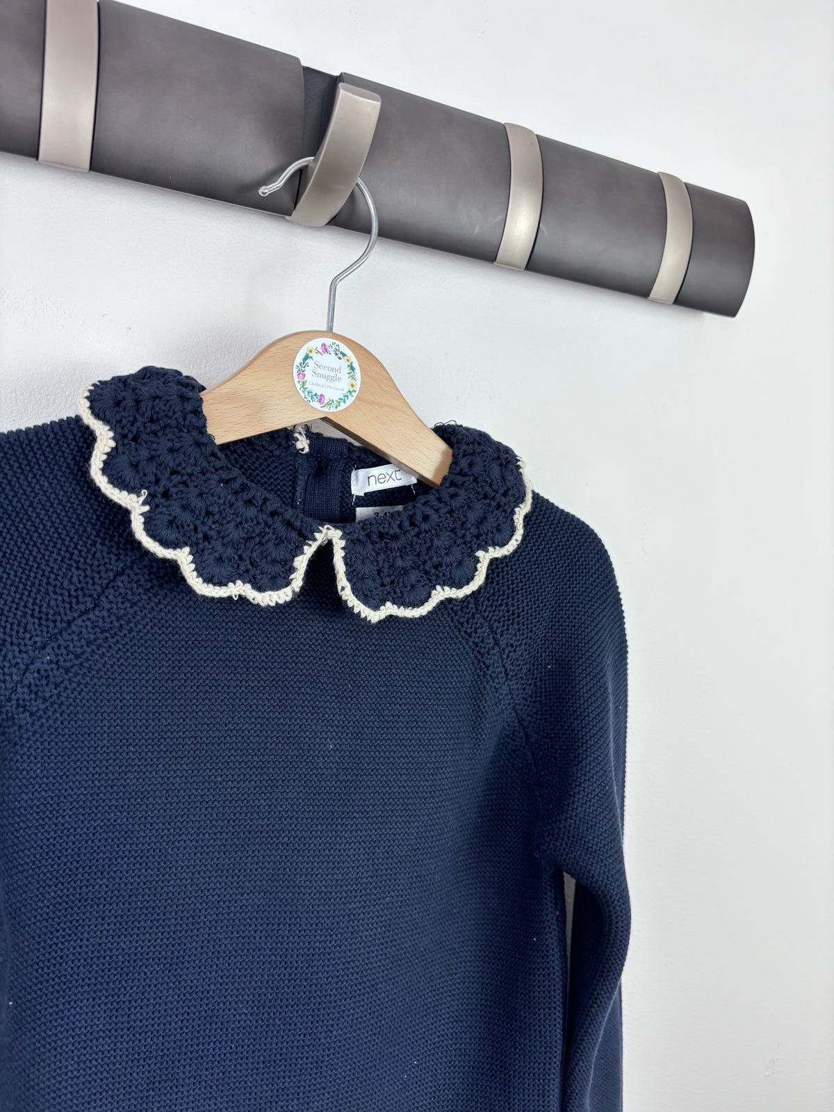 Next Collared Jumper In Navy 5-6 Years-Jumpers-Second Snuggle Preloved