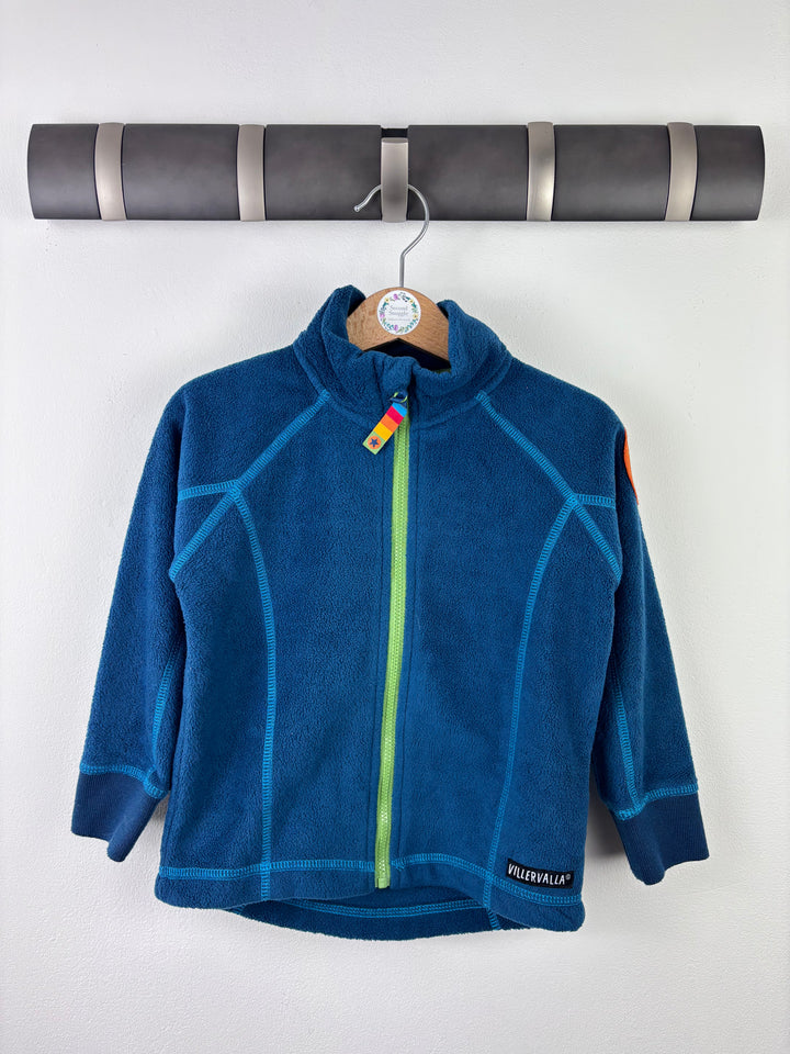 Villervalla Blue Fleece Jacket 92 (18-24 Months)-Fleeces-Second Snuggle Preloved