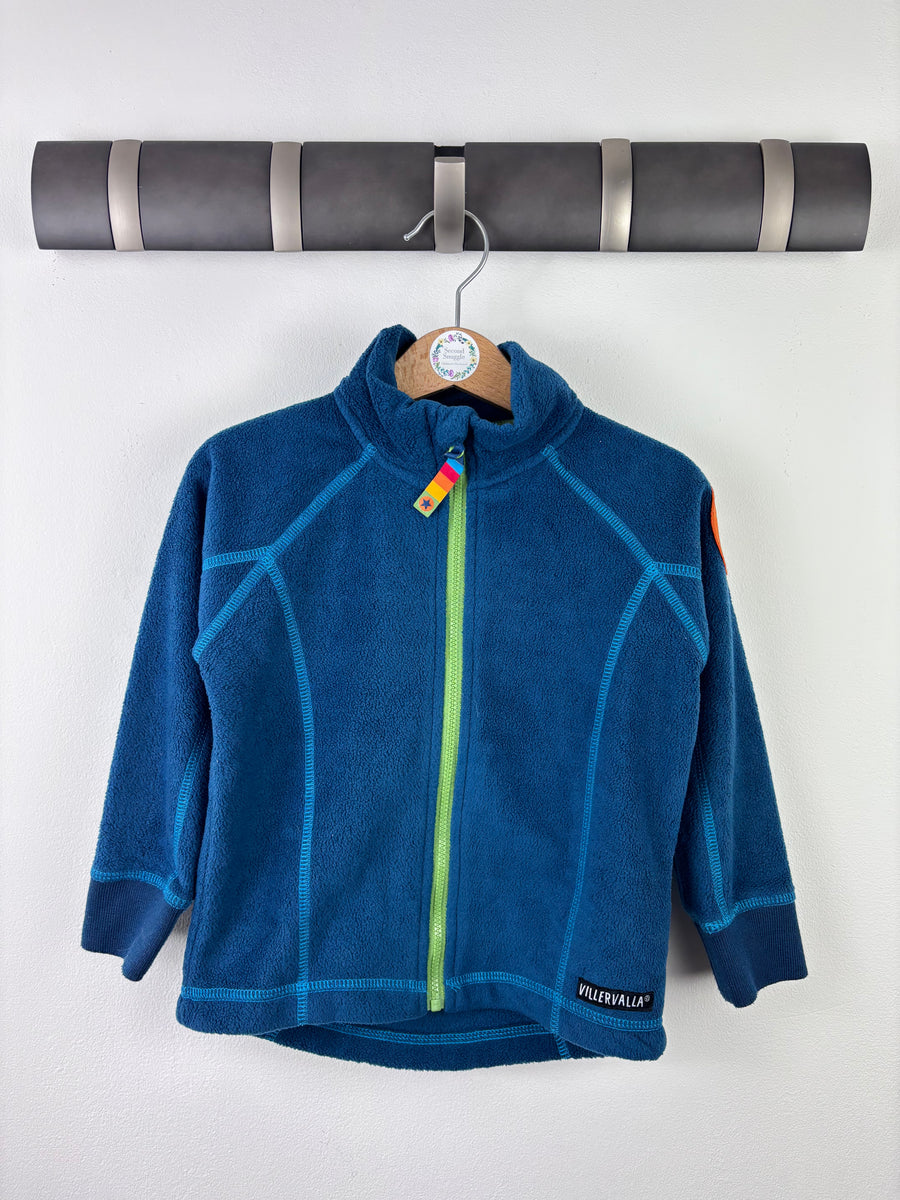 Villervalla Blue Fleece Jacket 92 (18-24 Months)-Fleeces-Second Snuggle Preloved