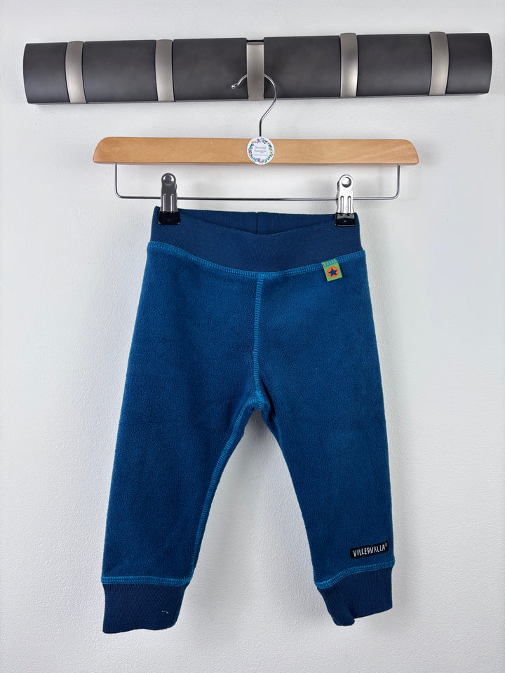 Villervalla Blue Fleece Trousers 80 (9-12 Months)-Trousers-Second Snuggle Preloved