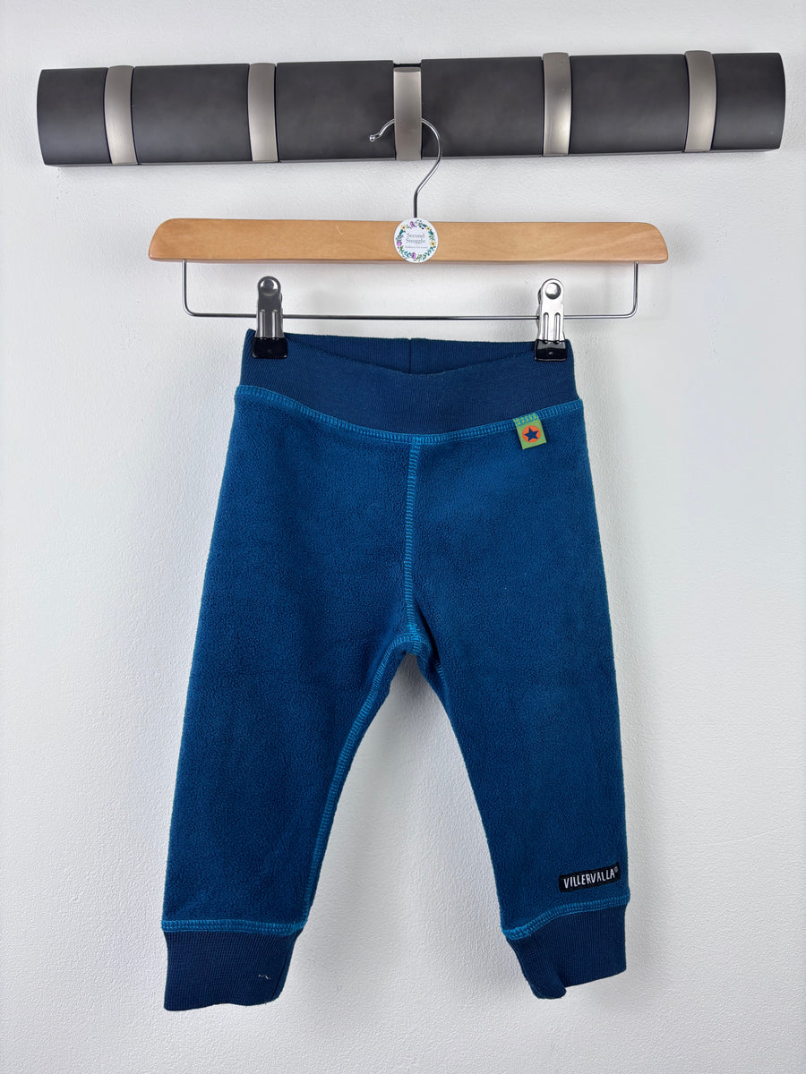 Villervalla Blue Fleece Trousers 80 (9-12 Months)-Trousers-Second Snuggle Preloved